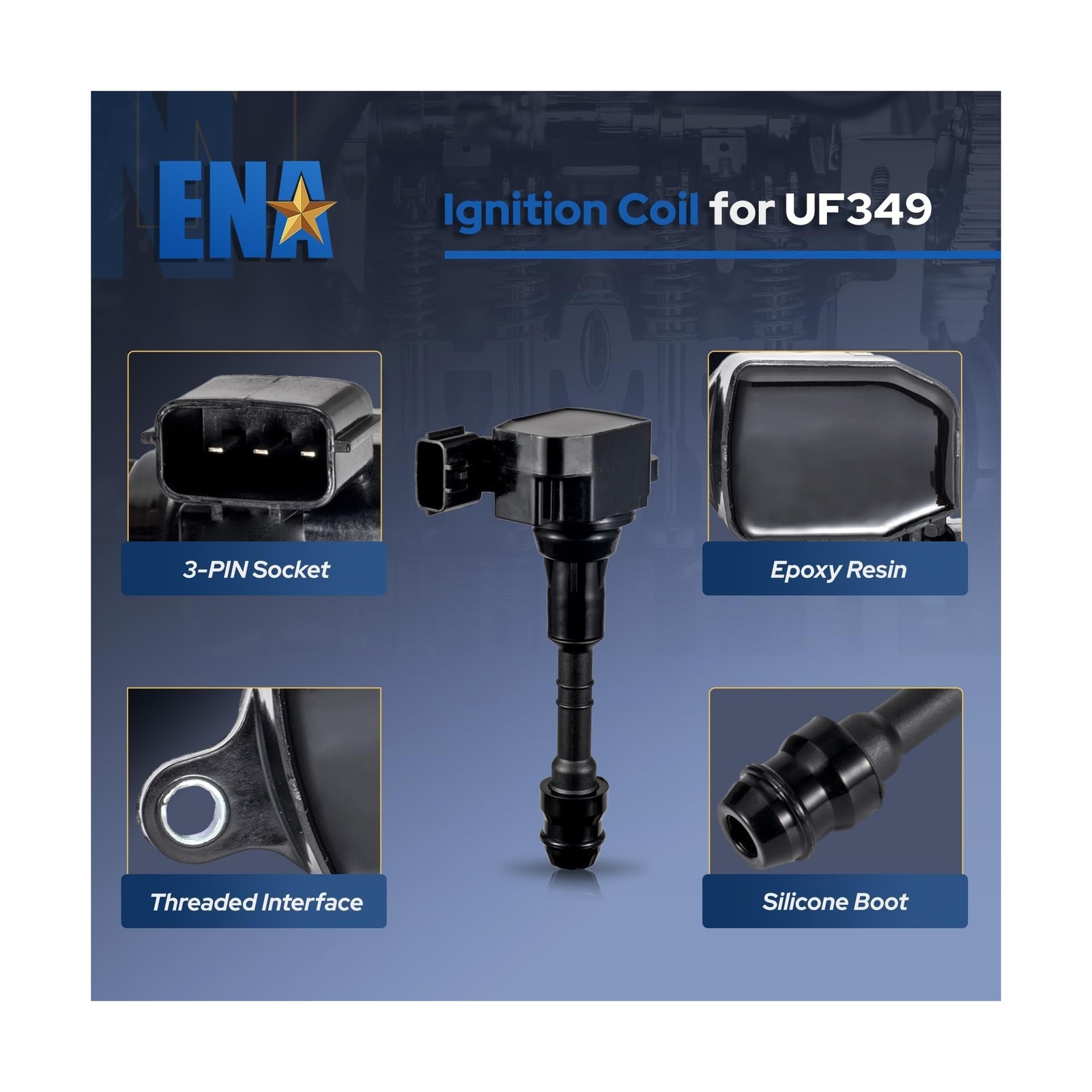 Set of 6 Ignition Coil Pack and Iridium Spark Plug 3.5 V6 Compatibl… Fast Ship