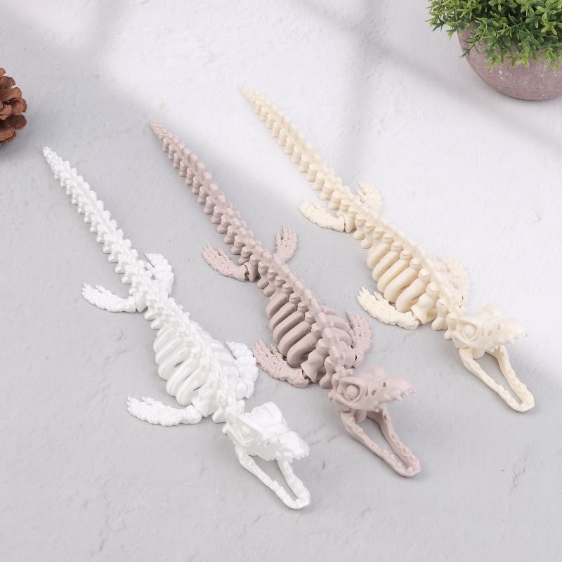1PCS Realistic Mosasaurus Skeleton Replica Aquarium Decoration Skeleton Model