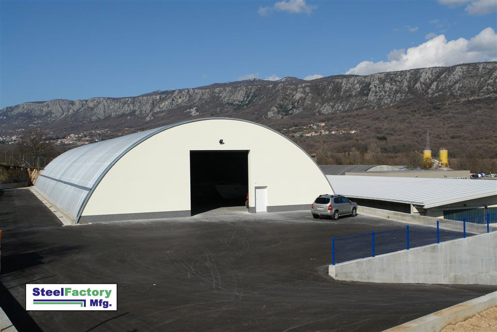 Steel Metal Arch Roof Quonset 42x90x17 Construction and Equipment Storage Cover