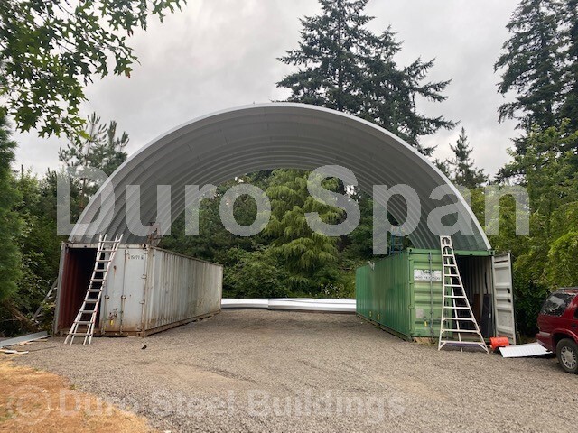 38x20x14 DuroSPAN Steel Building Container DIY Conex Roof Cover Factory DiRECT