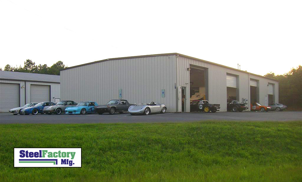 Steel Factory Mfg 50x50x16 Prefab Auto Repair Commercial Truck Storage Building