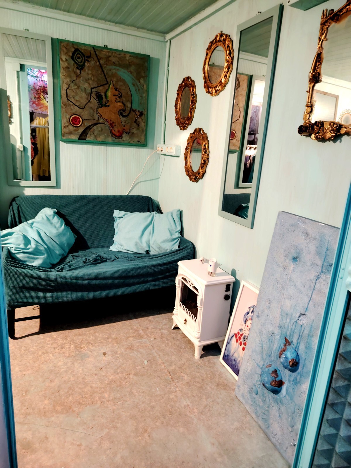 Container House Mobile Residential Tiny Home Modular Gazebo Bedroom Living Room