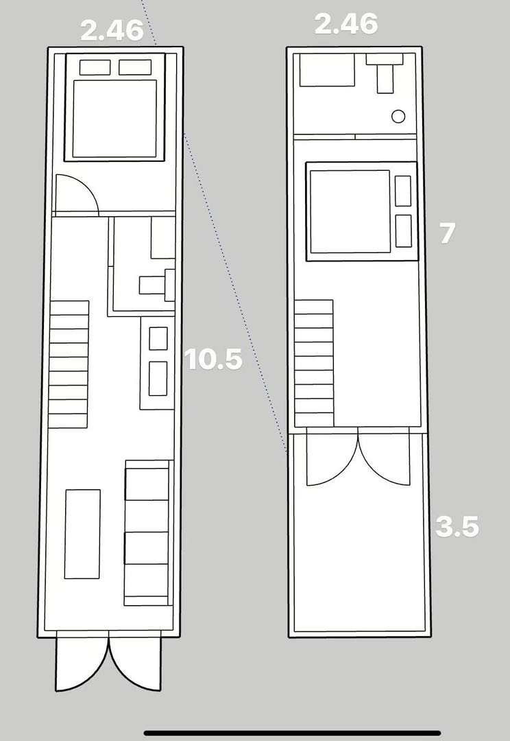 2 Story Luxury Container Home 34.5ft X 8ft With Balcony