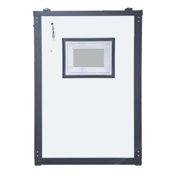 86″x64.6″x93″ Portable Toilet w/ Shower Curtain Restroom Bathroom Mobile Toilet