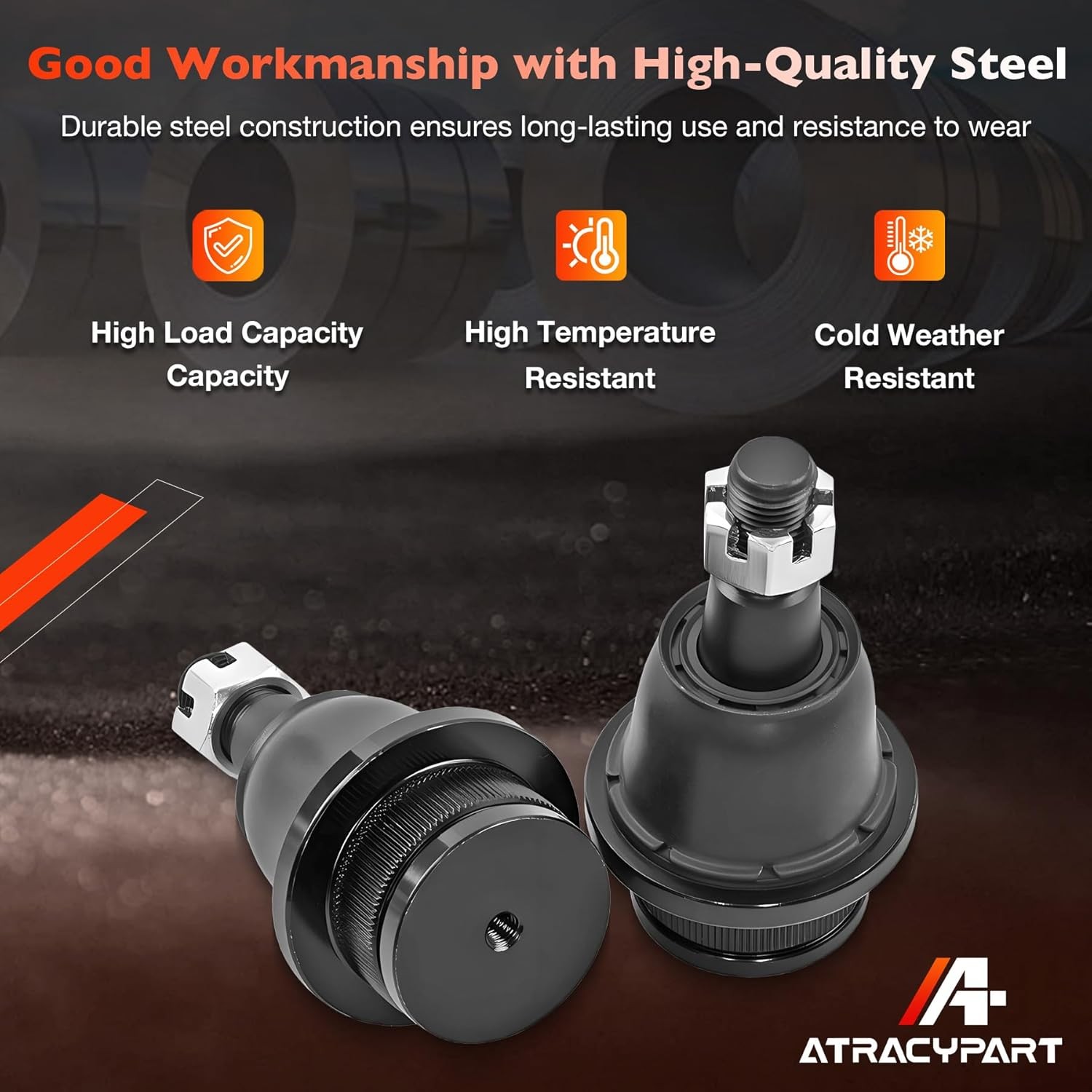 2 Front Lower Ball Joints Compatible with Chevy Silverado 1500 Express 2500 Taho