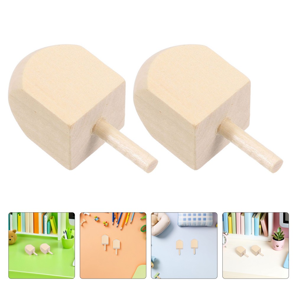 20 Pcs Wood Dreidel Chanukah Gyro Top Colorful Dreidels