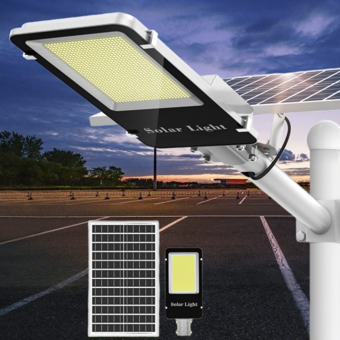 Solar Street Lights Outdoor Solar LED Flood Light Dusk to Dawn IP 67 for Parking