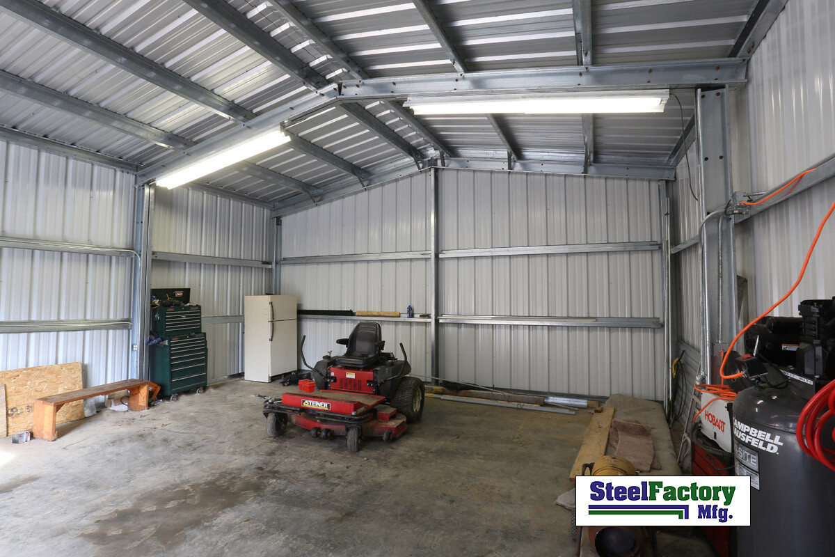 Steel Factory Prefab 20x25x9 Galvanized Metal Storage Garage Steel Building Kit