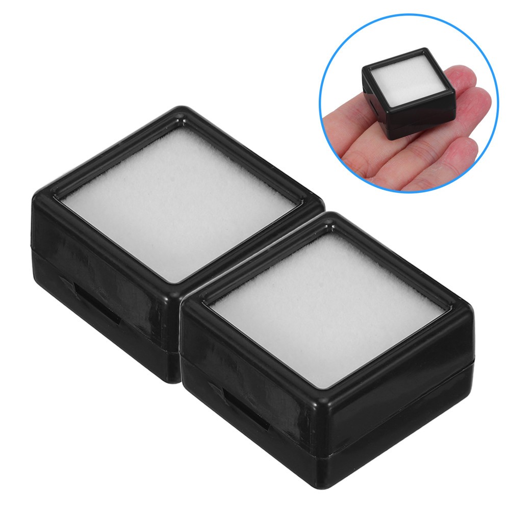 20 Pcs Small Packing Boxes for Jewelry Mineral Display Holder Gems