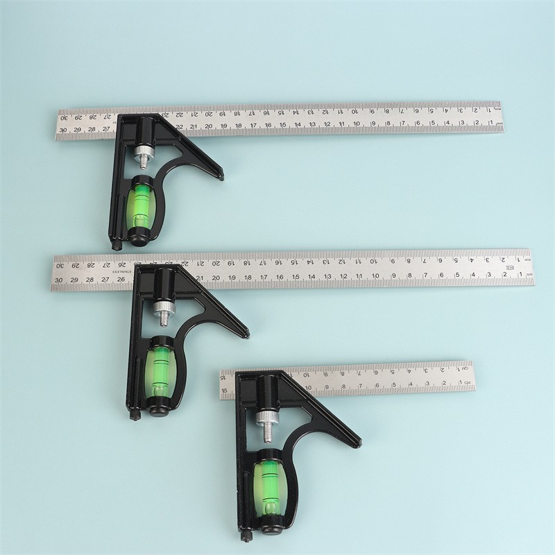 Angle Square Measuring Tools Set Precise Adjustable Combination Spirit Level