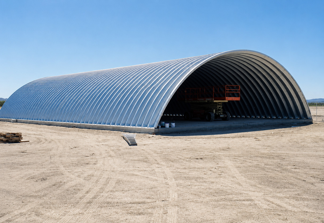 51x100x17 Steel Quonset Building Kit | DuroSPAN | DIY | Open Ended