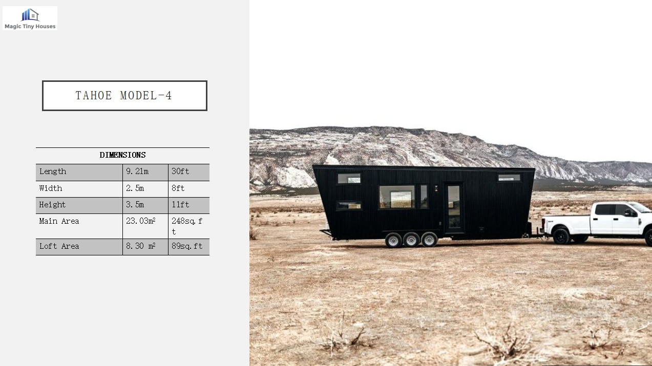 Tiny House Tahoe Catalog L19′.6″ X W7’2″ Professionally built- Safe Room Designs