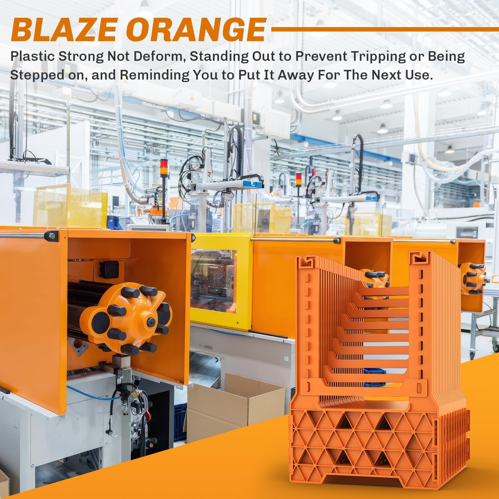 10 Ft RV Sewer Hose Support Blaze Orange Camper Drain Hose Stand