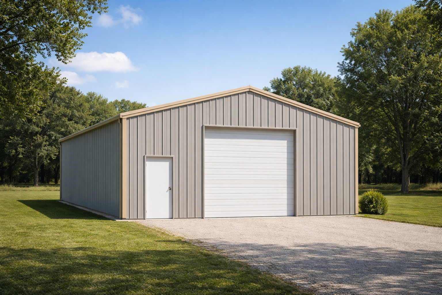 40x32x16 Steel I-Beam Building Commercial Grade Straight Wall Rigid Frame DiRECT