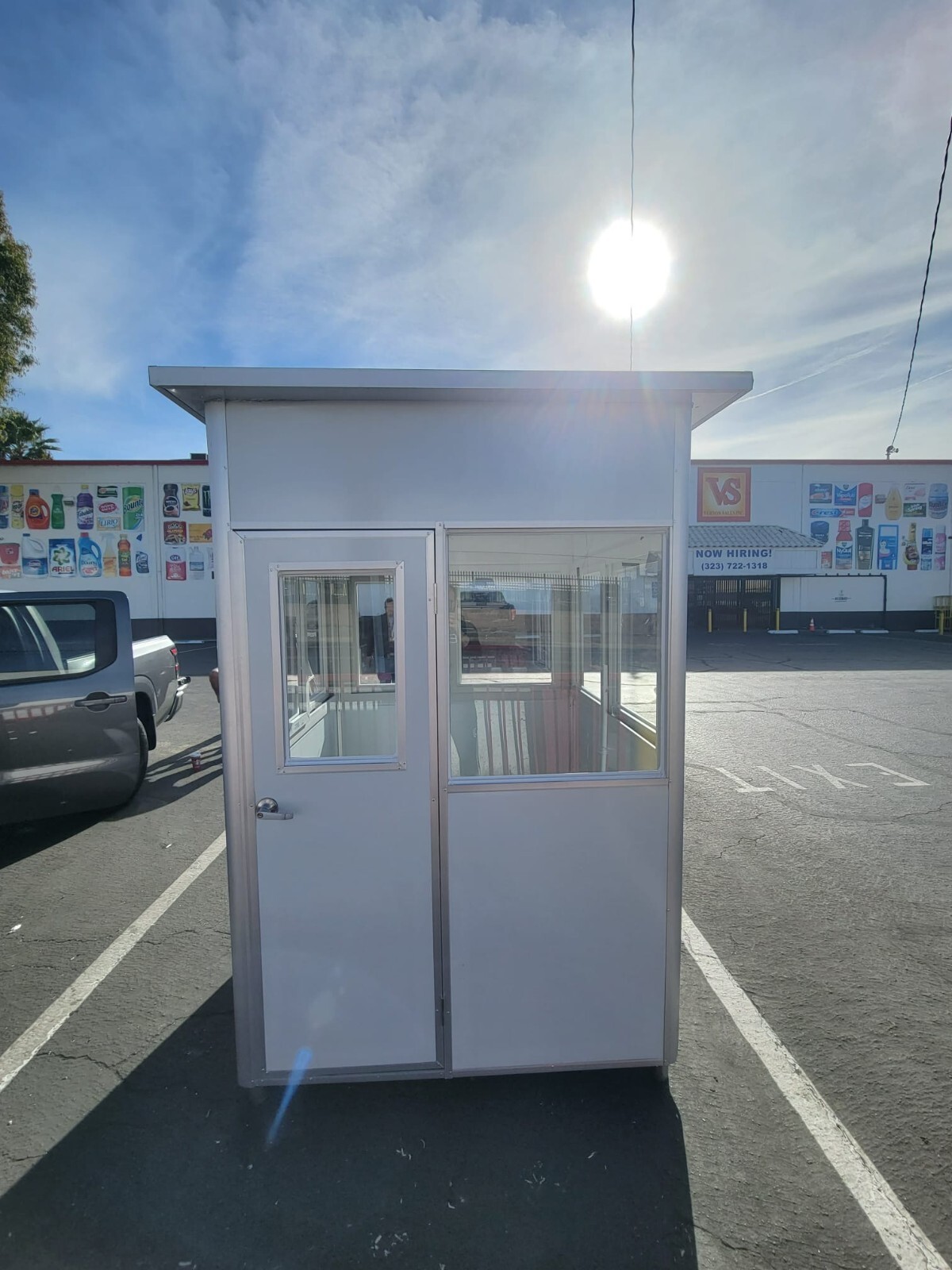 Disassembled Guard Shack Ticket Toll Security Booth Portable Office 4x4x7