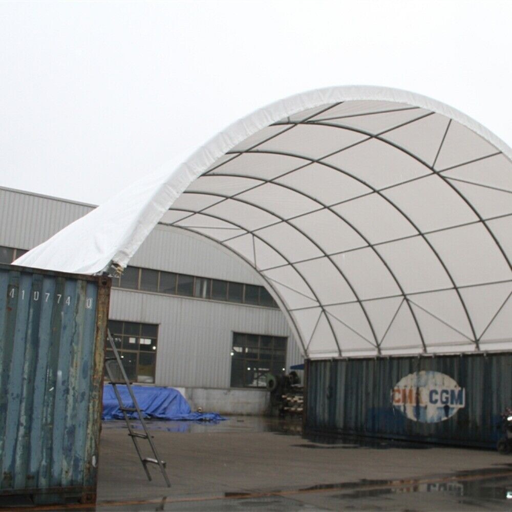 20’x20′ Heavy Duty 15 oz PVC Canvas Fabric Building Shipping Container Shelter