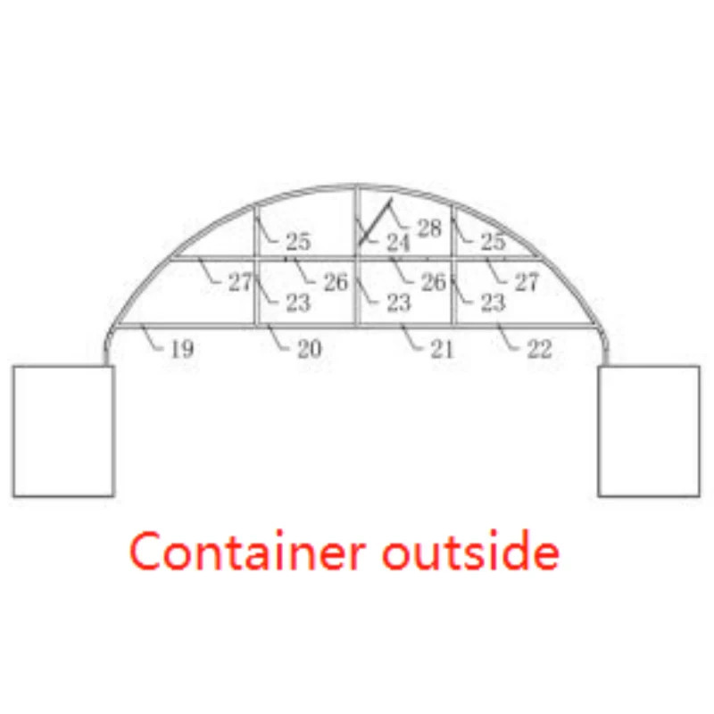 Chery 40’x40’x13′ Half Front Panel Container Canopy Shelter Parts