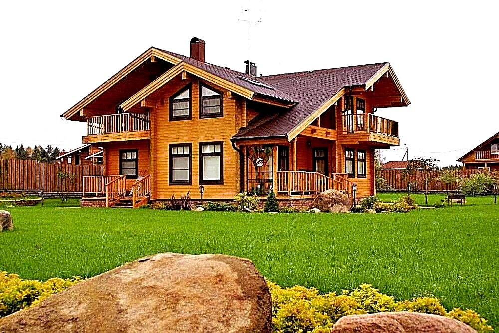 LOG HOUSE KIT #LH-195 ECO FRIENDLY WOOD PREFAB DIY BUILDING CABIN HOME MODULAR