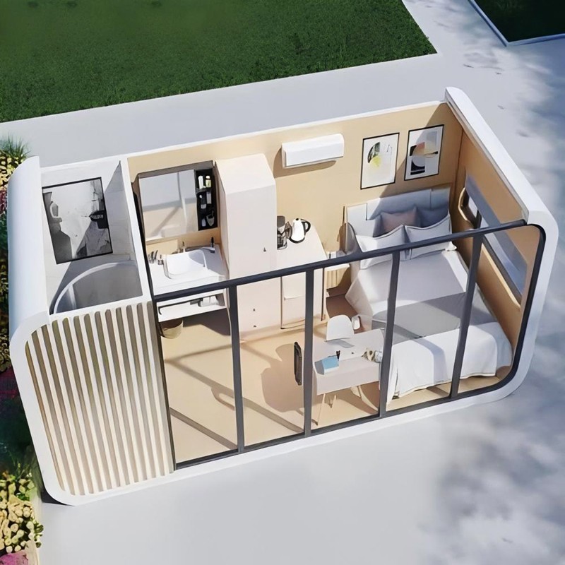 Factory Price Capsule Temporary Housing Leak Proof Pre Built Homes