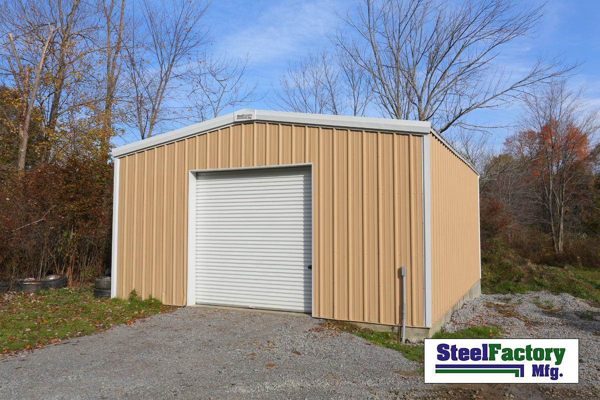 Steel Factory Prefab 20x25x9 Galvanized Metal Storage Garage Steel Building Kit