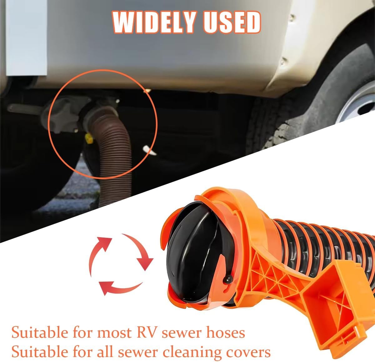 2PCS RV Sewer Hose Wrench, Multi-Purpose Sewer Hose Connector Wrench for Connect