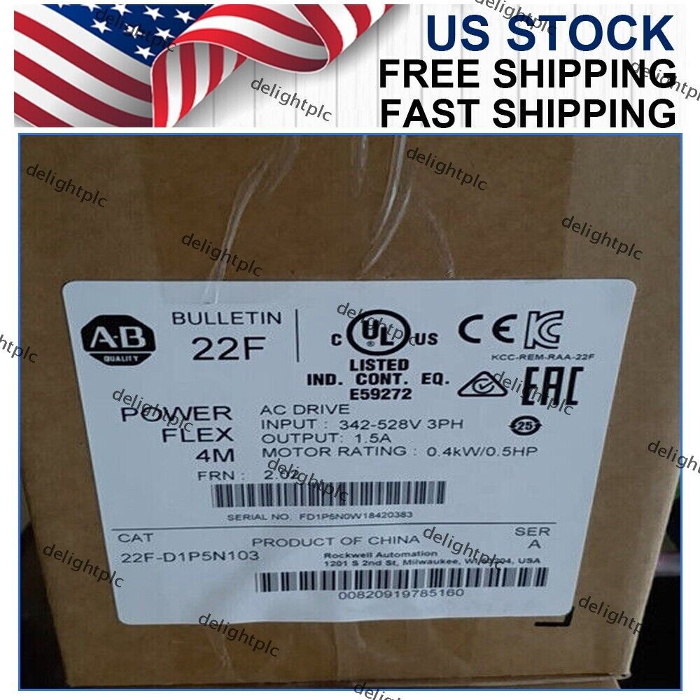 Allen Bradley 22F-D1P5N103 PowerFlex 4M 0.4 kW 0.5 HP AC Drive