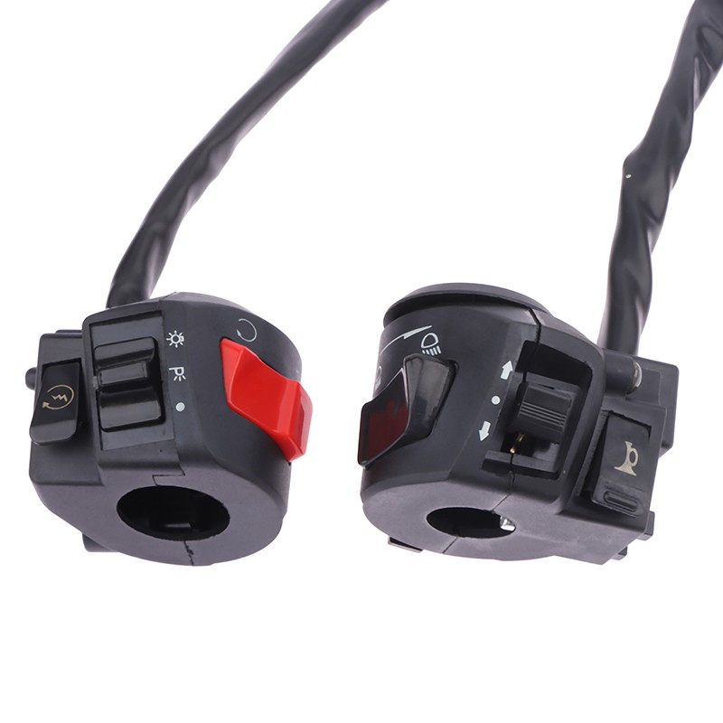 Universal Motorcycle Handle Bar Switches With Choke Horn Turn Controller Switch