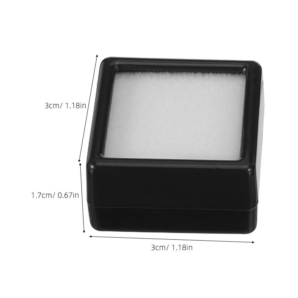 20 Pcs Small Packing Boxes for Jewelry Mineral Display Holder Gems
