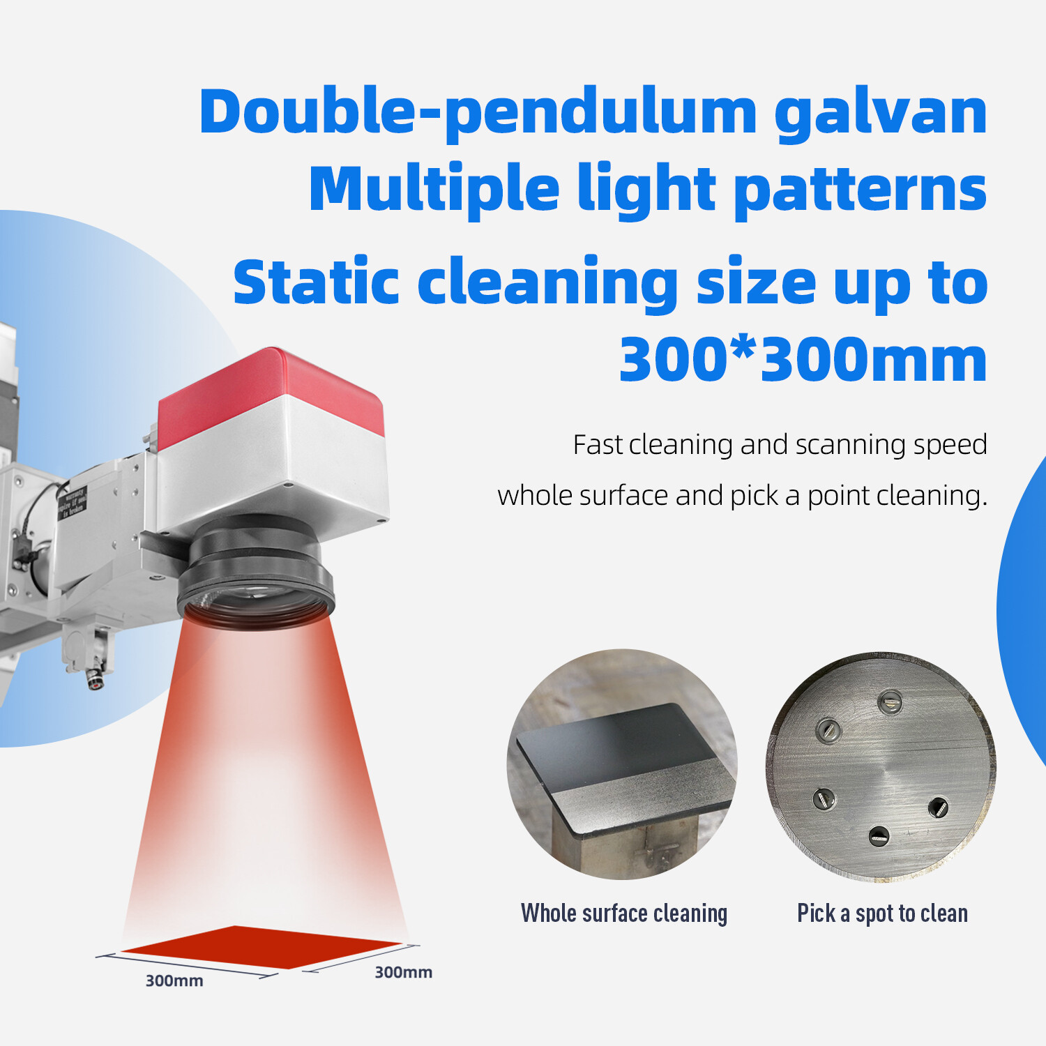 Fully Enclosed 300W Laser Cleaning Machine Platform Automatic Cleaner Machine