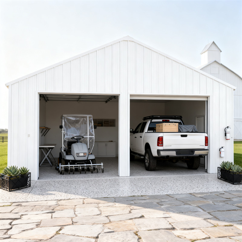 45′ x 25′ x 14′ Outdoor Storage Shed Reinforced Steel Structure Barn Car Garage