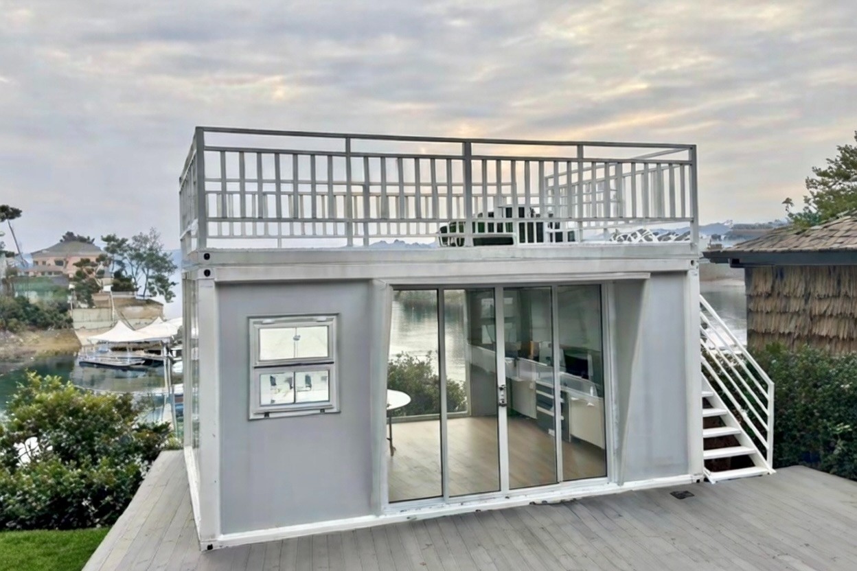 Rooftop + washroom 20FT Container Pod, Adjustable Mobile accessory building-New