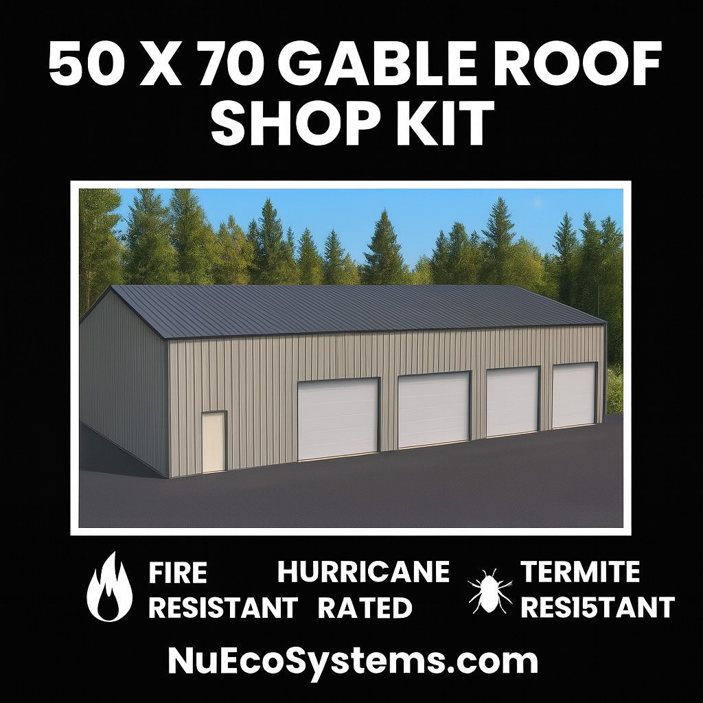 Steel Framed 40 x 40 x 16 Shop Kit, Warehouse Kit ON SALE NOW !!!