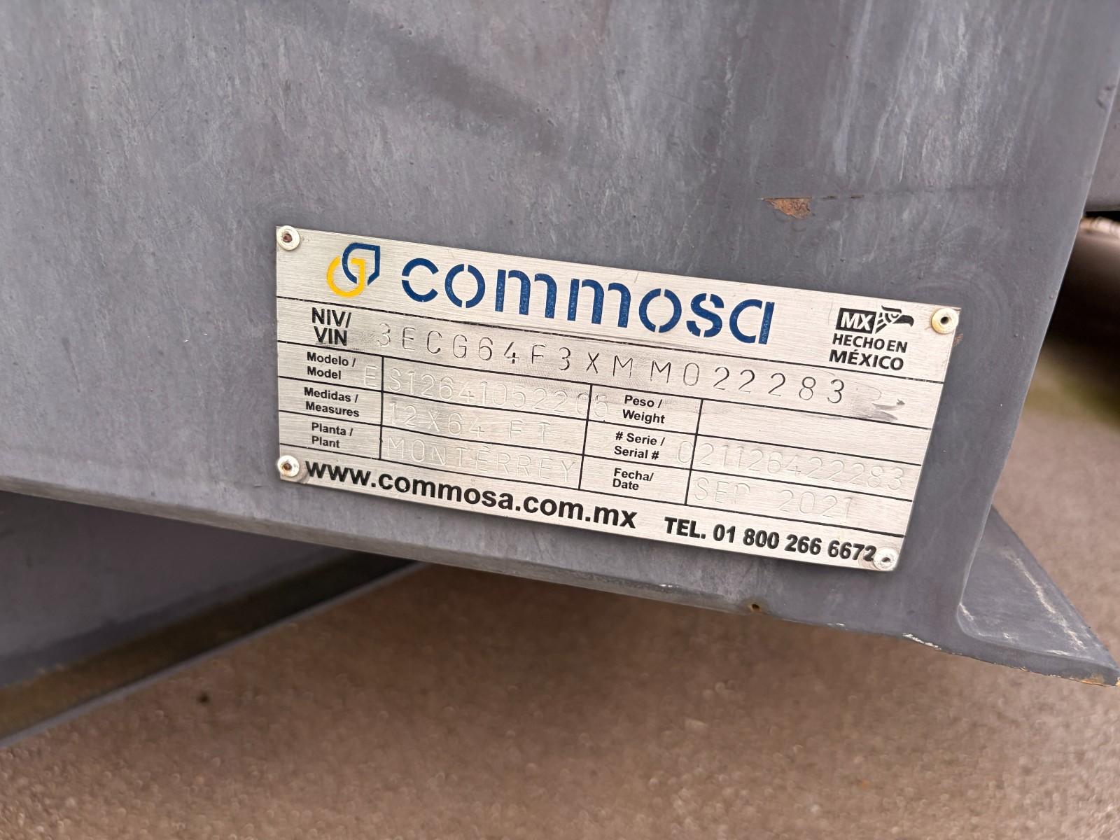 Commosa Modular Mobile Office Trailer (12×64′)