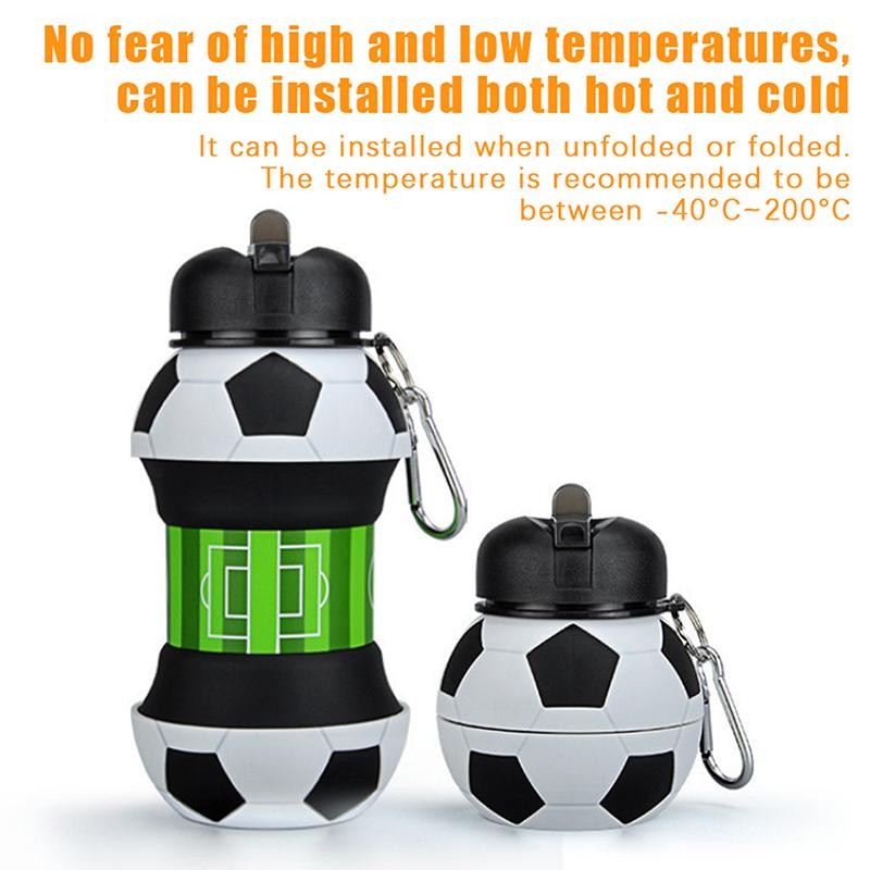 Fold Water Bottle Cups Mug Outdoor Sports School Leakproof Portable Kids Bottle