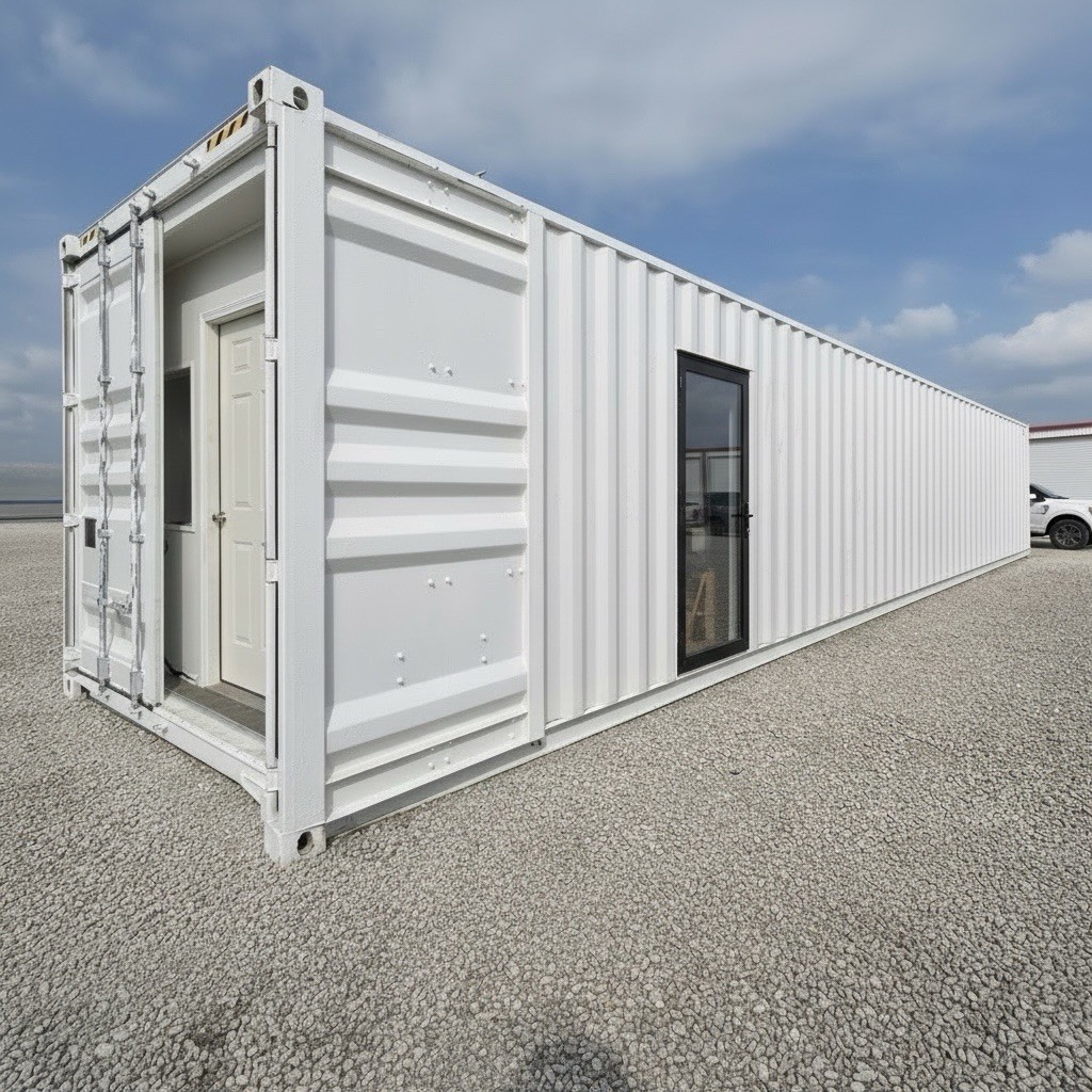 Contemporary Prefabricated Shipping Container Home 1BR 1BA Kitchen 320ft² Modern