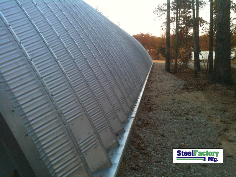 Steel Factory Mfg Q60x120x20 Metal Prefab Arch Quonset Hut Storage Building Kit