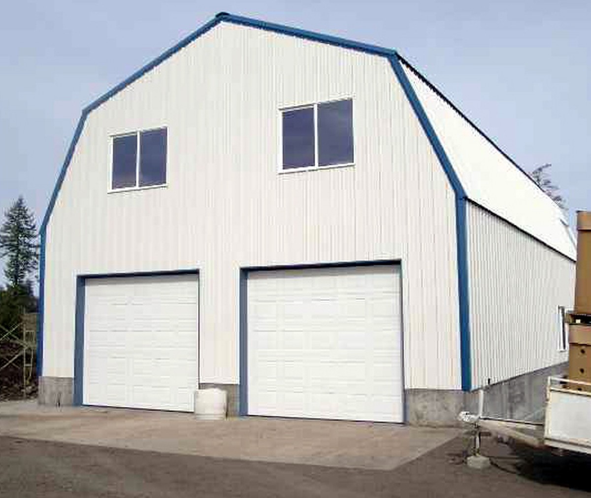 GAMBREL GARAGE SHOP HOME STEEL BUILDING 2nd FLOOR -All METAL