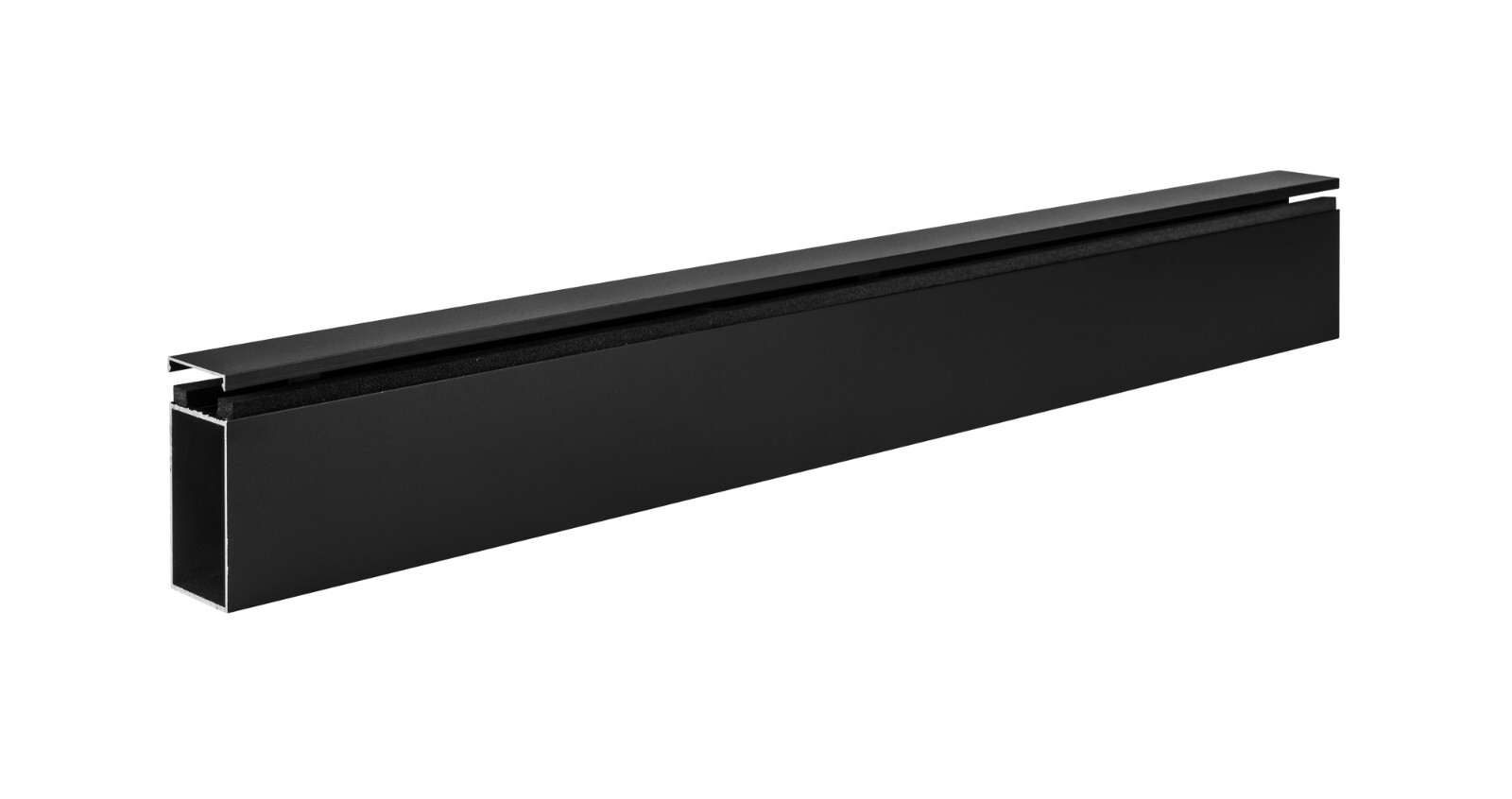 CGP Single-Slide Door System, Glass Aluminum 2-Wall 9’x6’x8′, Black