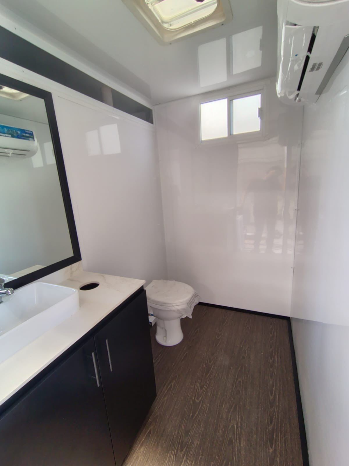 7×14 Restroom Trailer 2 Stall Upscale Portable Bathroom Ships Nationwide