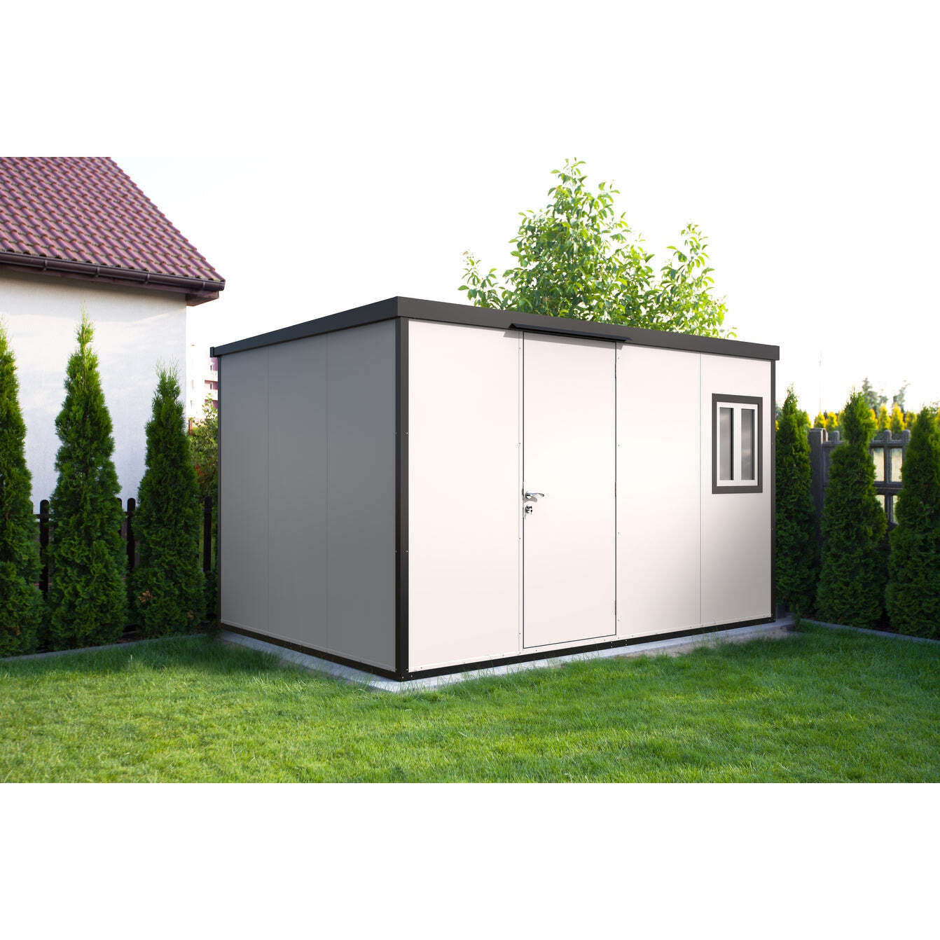 Flat Top Insulated Building 13×10 Versatile Tiny House, Studio Backyard Office