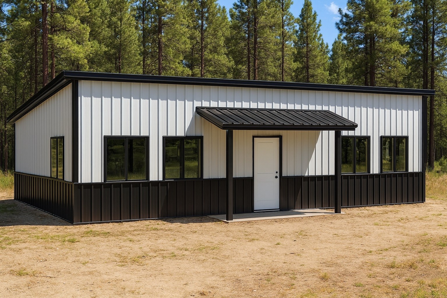 CALIFORNIA FIRE RESISTANT 30 X 40 GALVANIZED STEEL CABIN KIT OR HOME KIT