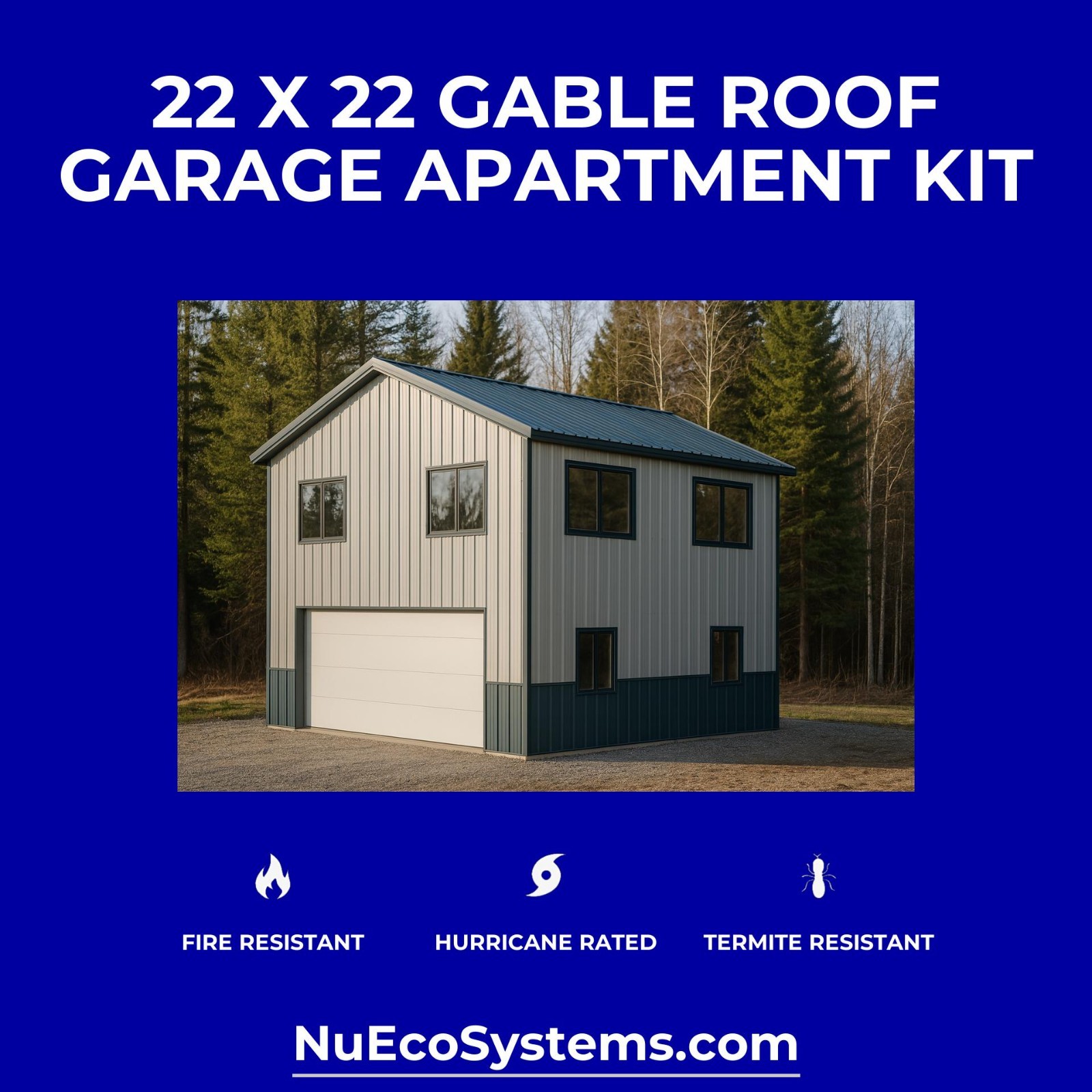 Galvanized Steel Backyard Office Granny Flat Tiny Home Kit Front Porch
