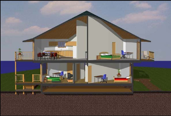 The Marion Polygon Wood shell Kit home Pre-panelized del. FREE anywhere USA!!!!!