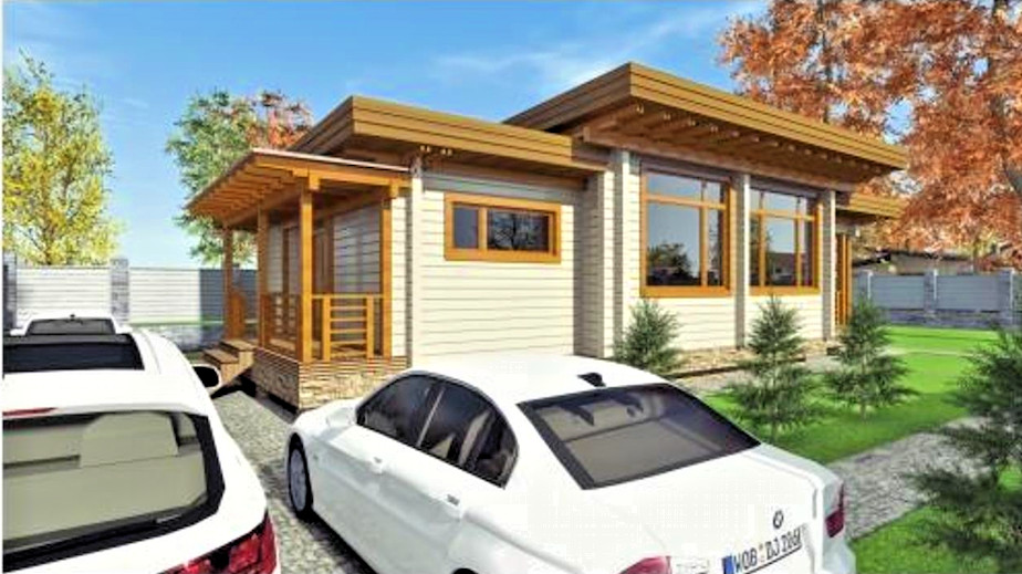 LOG HOUSE KIT #LH-120 ECO FRIENDLY WOOD PREFAB DIY BUILDING CABIN HOME MODULAR