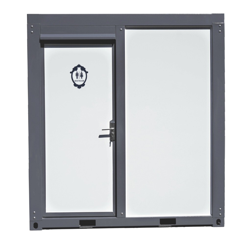 Portable Restroom Bathroom Mobile Toilet w/Shower Upgrade Acrylic Fanshaped Door