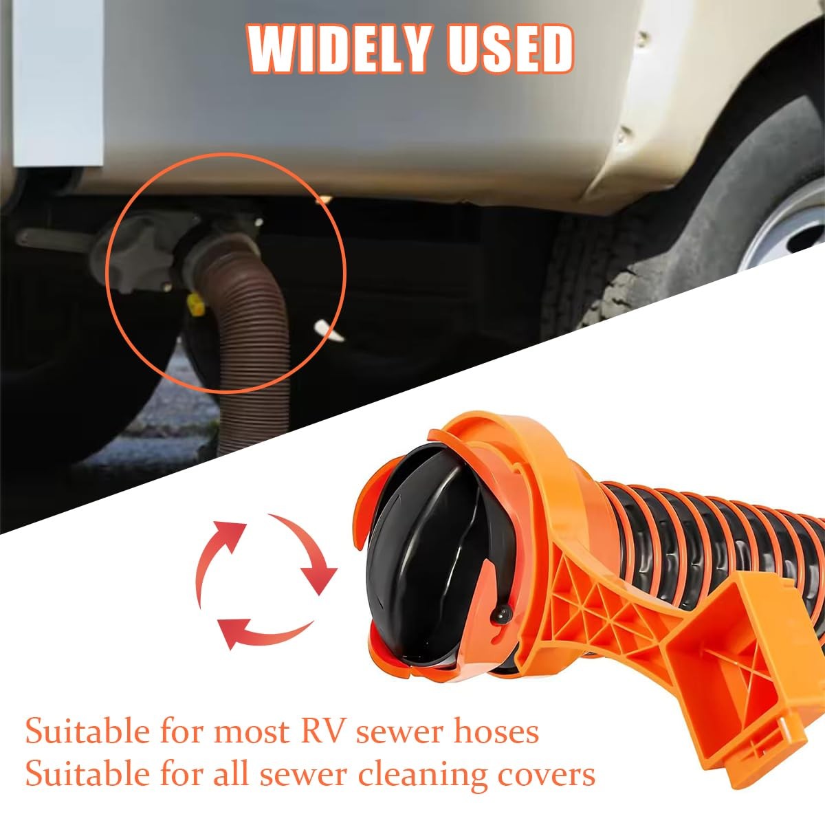 Ywdiml 2PCS RV Sewer Hose Wrench, Multi-Purpose Connector Orange