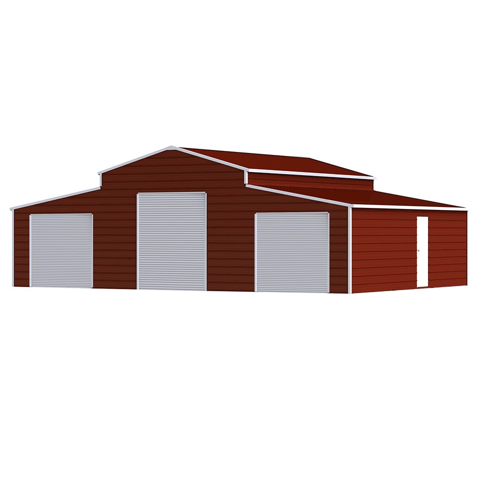 42’x30’x13′ Metal Garage Shed Barn Outdoor Storage Heavy Duty Galvanized Steel