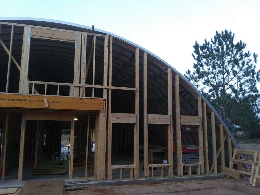50x35x19 DuroSPAN Steel Building DIY Quonset Home Cabin Kit Open Ends