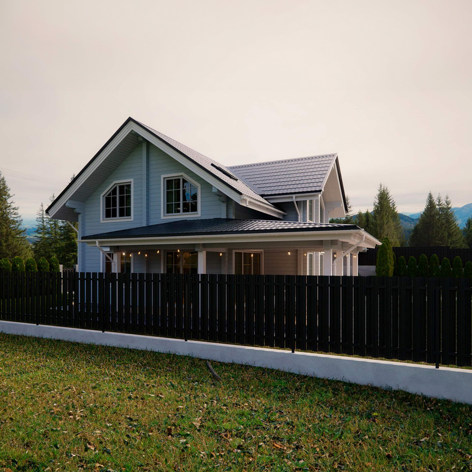 PREFAB LOG CABIN HOME KIT NATURAL WOOD 2045 ft² / 190 m² – DISCOUNT CARD 3% off