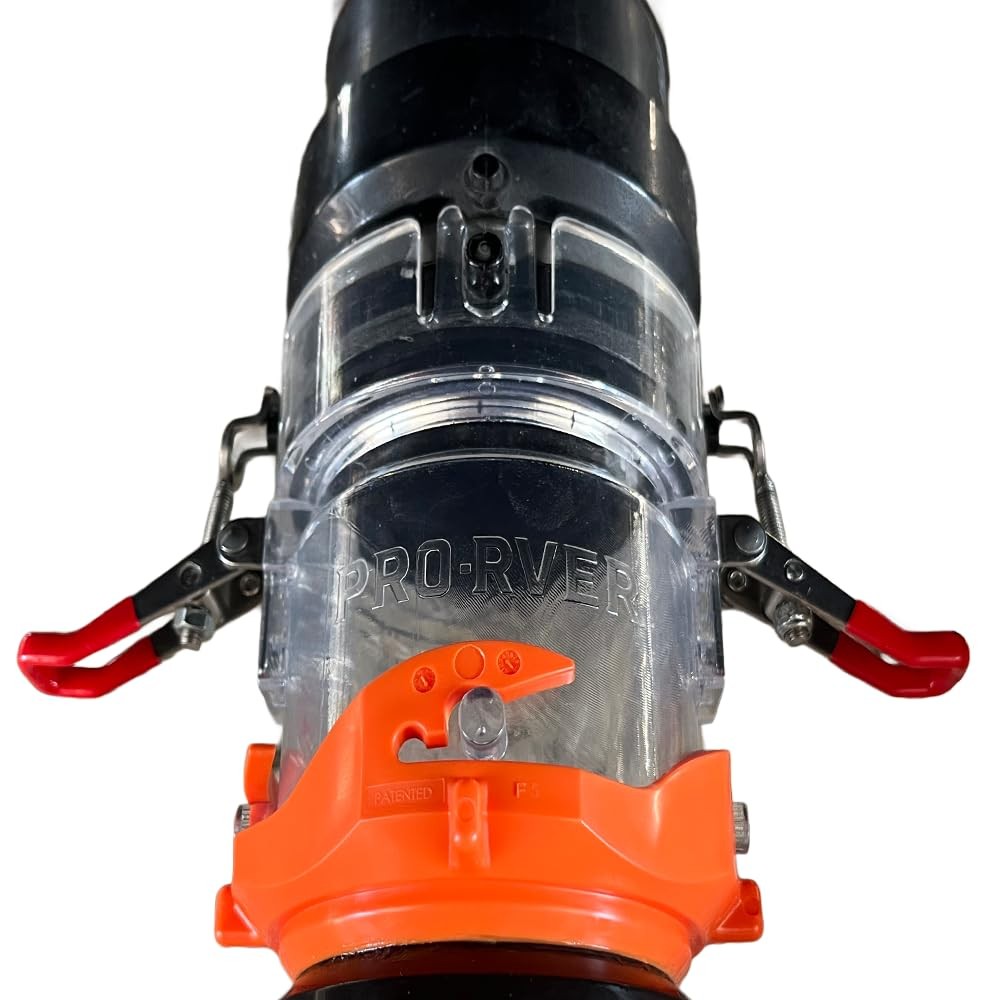 PRO-RVER RV Sewer Hose Push and Lock Connector Outlet Cap Set